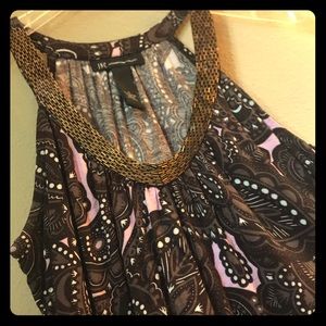 Cute! Beaded V-Neck Tank